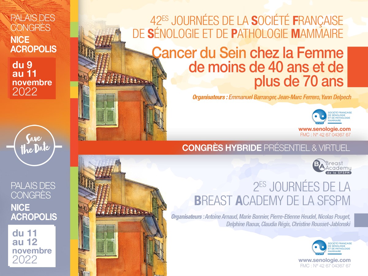 43èmes Journées de la Société Française de Sénélogie et de Pathologie Mammaire